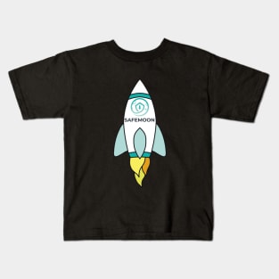 Safemoon To The Moon Rocket Kids T-Shirt